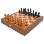 Inlaid Walnut-Style Magnetized Wood Chess Set With Wood Chessmen ( Not available now)